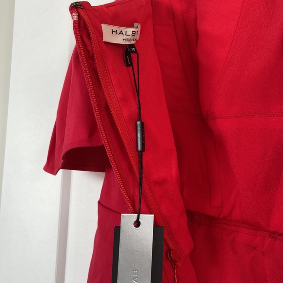 Silk Blend A-Line Cocktail Dress built in Corset with Boning - Picture 10 of 14